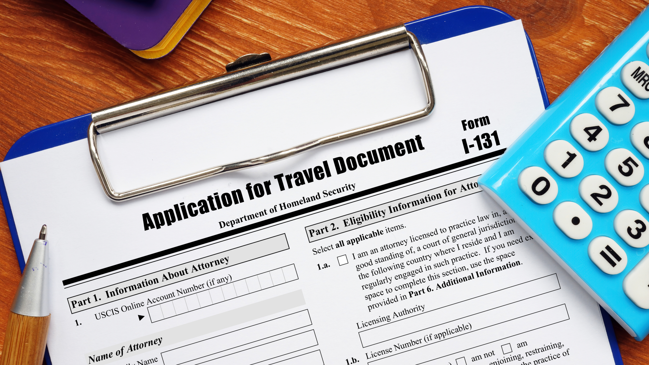 travel document fee for 2 years